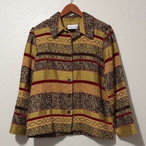 Alfred Dunner Multicolor Patterned Blazer